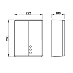 BIGFLOW EVO bezdotykový elektrický osoušeč rukou 220-240V, 2050W, 222x286x100mm, ABS/bílá