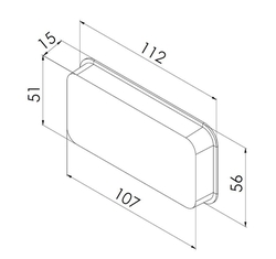 HACO Zátka plochá ZP 110x55