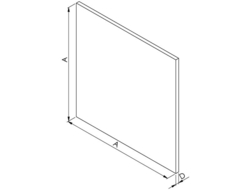 HACO Panel plexi černý AV DRIM 