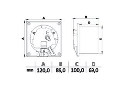 HACO Axiální ventilátor AV DRIM 100 T