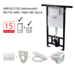 Set modul 5v1 Alcaplast ALCAmísa AM102/1120,M1710,M91/sedátko/mísa Jádromodul