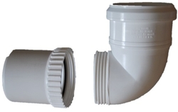RICOM Zkrácené koleno šroubovací  DN 80/87,5st, plast