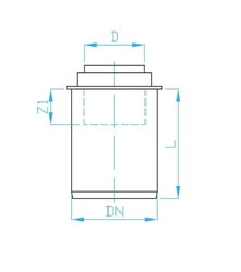 PLAST BRNO HTR-B redukce 40/32 bílá