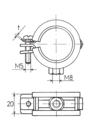 objímka LUPS M8 56-59mm