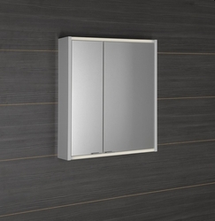 BATU galerka 60x71x15cm, 2x LED osvětlení, bílá