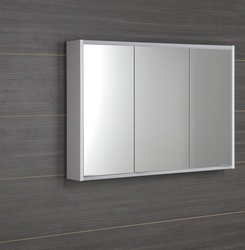 BATU galerka 100x71x15cm, 2x LED osvětlení, bílá