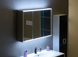 BATU galerka 100x71x15cm, 2x LED osvětlení, bílá