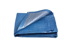 Plachta zakrývací STANDARD, 3 x 4 m, 70 g/m2, modro - stříbrná, ENPRO