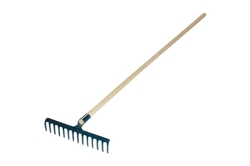 Hrábě kovové, 16 zubů, s násadou 160 cm