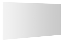PLAIN zrcadlo s broušenou hranou 120x60cm, zakulacené rohy, CU free