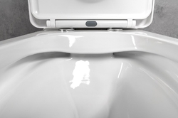 LEON WC kombi, Rimless, spodní/zadní odpad, bílá