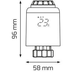 Inteligentní bezdrátová termostatická hlavice, ZigBee