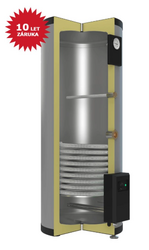 Nerezové kombinované ohřívače vody, stojaté, pro kotel + elektroohřev NB KOM 400 S - 6 kW 