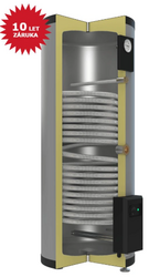 Nerezové kombinované ohřívače vody, stojaté, pro TČ + elektroohřev NB TCE 500 S - 6 kW + 1