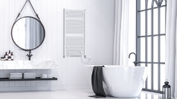 KORALUX LINEAR MAX B 1220/0600, spodní připojení s teplovzdušnou jednotkou, White RAL 9016