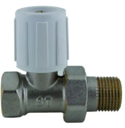 Radiátorový kohout 1/2"přímý 407D