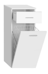 ZOJA/KERAMIA FRESH skříňka spodní s košem 35x78x29cm, bílá