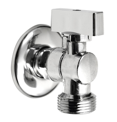 Pračkový kulový ventil se zpětným ventilem 1/2"x3/4" - L, chrom