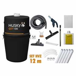 Husky vysavač AIR-100 + 1x HVZ komplet (1x hadice 12m, 1x potrubí 1x sada) 