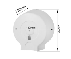 Zásobník na toaletní papír max. O 19cm, ABS, bílá