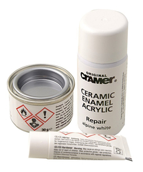 REPAIR KIT opravná sada - keramika, smalt a akryl, bílá