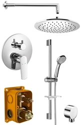 SCHMITZ podomítkový sprchový set s pákovou baterií, 2 výstupy, chrom