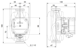 GRUNDFOS ALPHA1 L 25-40 180 oběhové čerpadlo 1x230V, závitové