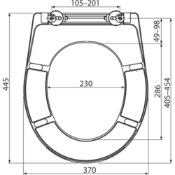 ALCADRAIN WC sedátko univerzální, Duroplast