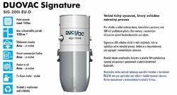 Centrální vysavač Duovac Signature 200