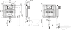 ALCADRAIN Basicmodul Slim - WC nádrž pro zazdívání