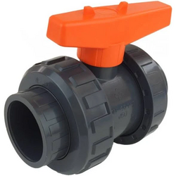 BPVC Kulový kohout DN 32 šedý, PN16
