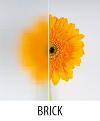 ARLEN čtvrtkruhová sprchová zástěna 900x900 mm, sklo Brick