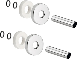 Set krycích rozet, chrom