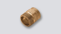 přechod přímý 22x3/4" vnější, A x AG z červeného bronzu