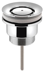 Umyvadlová výpust 5/4“, neuzavíratelná, design zátka, 3-65mm, chrom