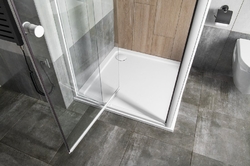 AMICO sprchové dveře výklopné 820-1000x1850mm, čiré sklo