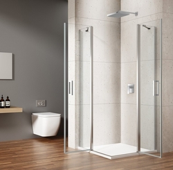LORO čtvercový sprchový kout 800x800 mm, rohový vstup