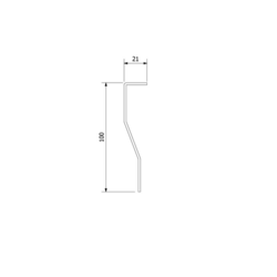 Čelní panel 90, R550, výška 10cm