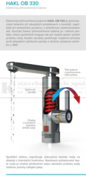 OB 330 Elektrická přímoohřevná vodovodní baterie