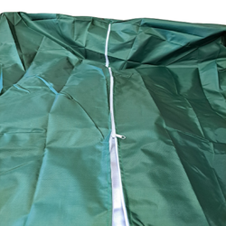 Ochranný kryt na IBC nádrž 640l – UV ochrana, zip na kontrolu hladiny, fixace – zelený