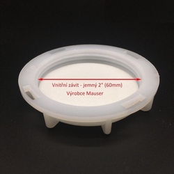 Spodní šroubovací uzávěr - víčko na IBC nádrž s jemným závitem - průměr 63mm