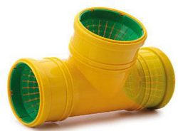 MIDAS unidrenážní odbočka 90°, DN65-100, polyvinylchlorid