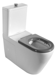 MEDIC WC kombi, zvýšený sedák, Rimless, spodní/zadní odpad, bílá