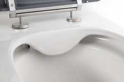 MEDIC WC kombi, zvýšený sedák, Rimless, spodní/zadní odpad, bílá