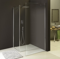 MODULAR SHOWER pevný panel k instalaci na stěnu modulu MS2, 400 mm, levý