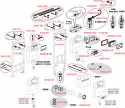 ALCADRAIN Sádromodul - WC modul pro suchou instalaci (do sádrokartonu)