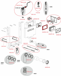 ALCADRAIN Renovmodul Slim - WC modul pro zazdívání