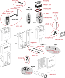 ALCADRAIN Renovmodul - WC modul pro zazdívání s ovládáním shora nebo zepředu
