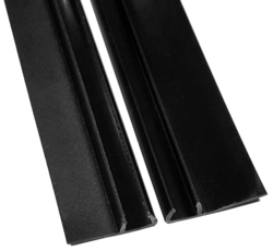 Set svislých těsnění pro sklo 6/6mm, 1900mm, černá