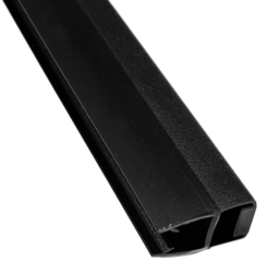 Magnetické těsnění ploché, sklo 8mm, 2000mm, černá